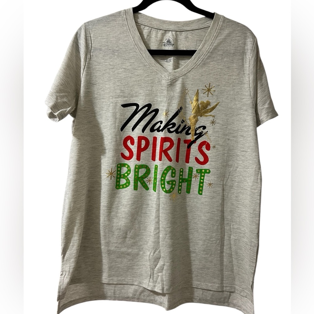 Making Spirits Bright Tinkerbell Holiday T-Shirt